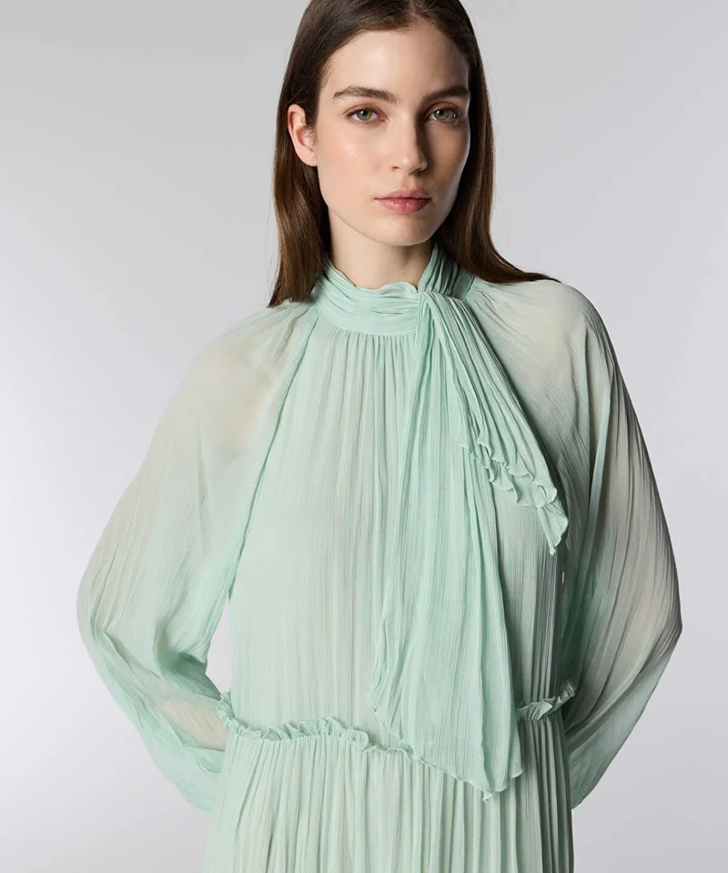 Ipekyol  Ruffle-Trim Chiffon Midi Dress for Women | Best Price UAE