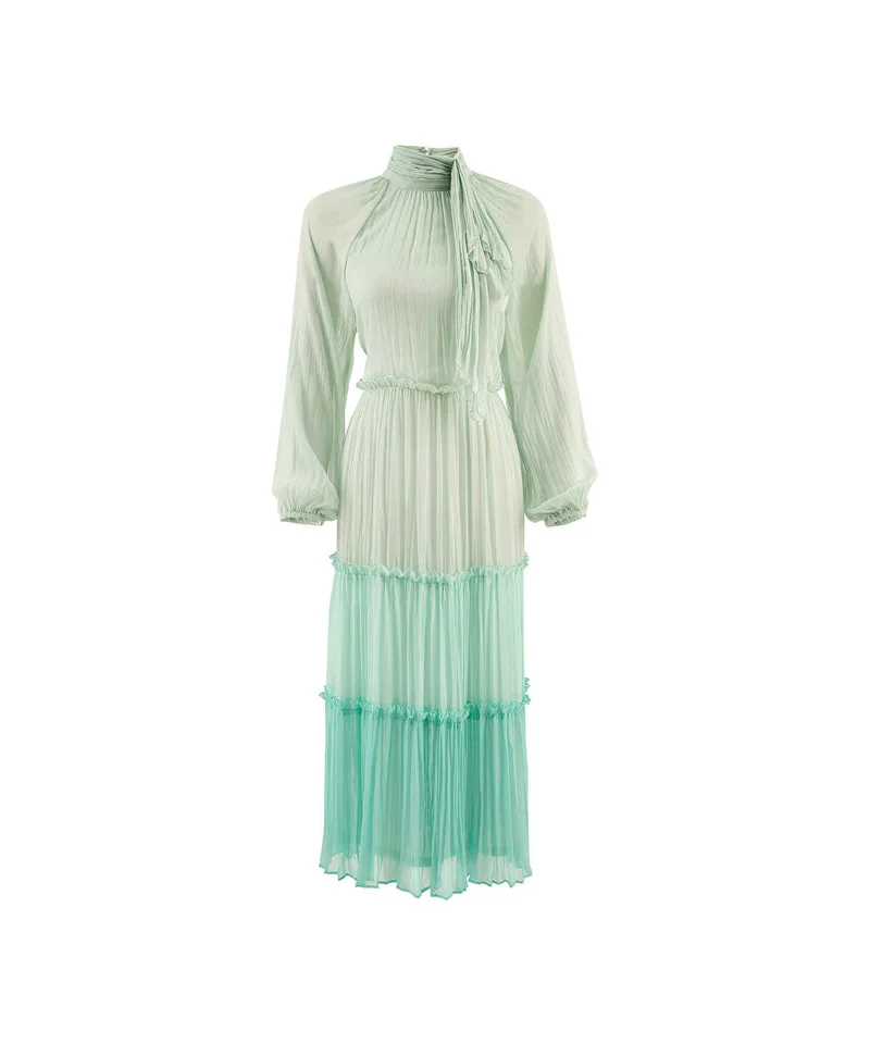 Ipekyol  Ruffle-Trim Chiffon Midi Dress for Women | Best Price UAE