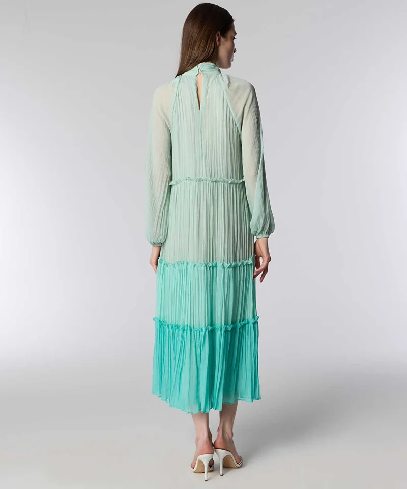 Ipekyol  Ruffle-Trim Chiffon Midi Dress for Women | Best Price UAE
