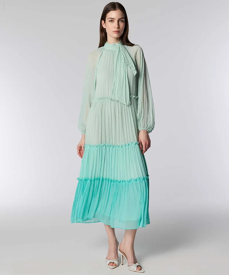 Ipekyol Ruffle-Trim Chiffon Midi Dress
