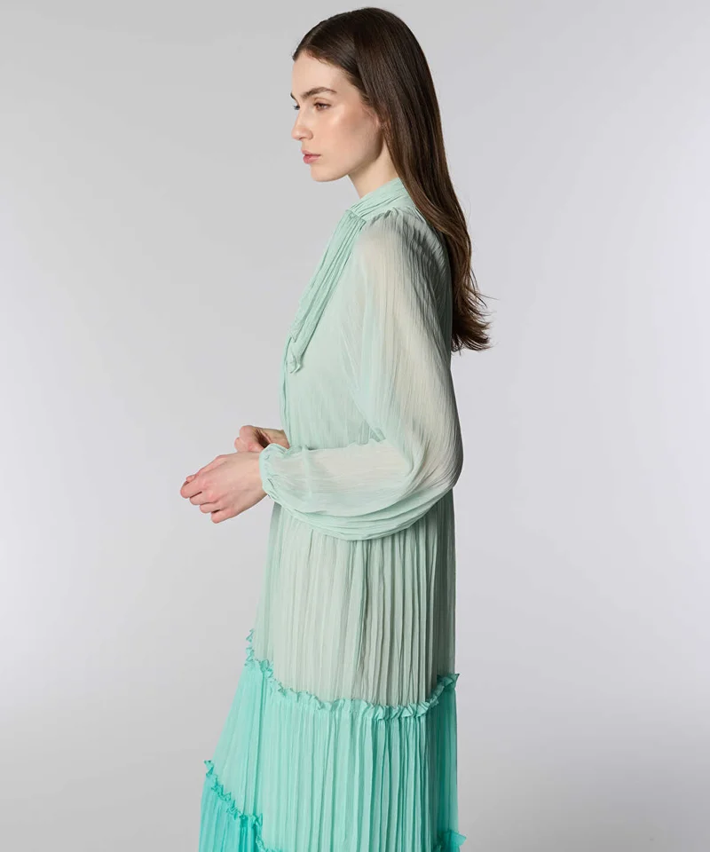 Ipekyol Ruffle-Trim Chiffon Midi Dress
