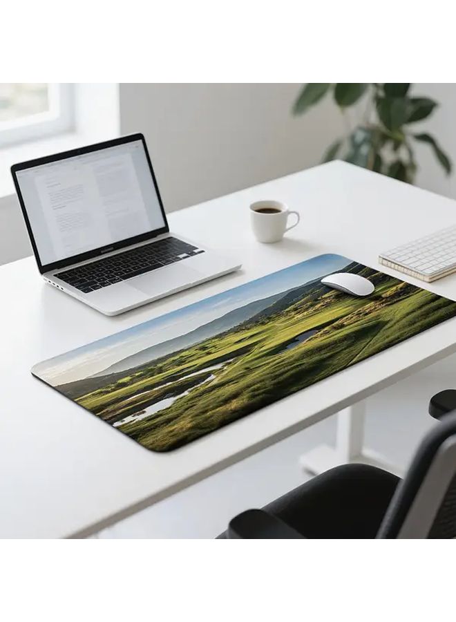 Large Gaming Mouse Pad MIS014 B Non Slip Base Stitched Edges Extended Desk Mat - Image 2