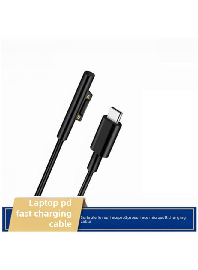 PD Fast Charging Line Notebook For Surface Pro3 Prosurface Microsoft Charging Line-Color:1m Type-c Male To Microsoft Magnetic Cable  - Image 1