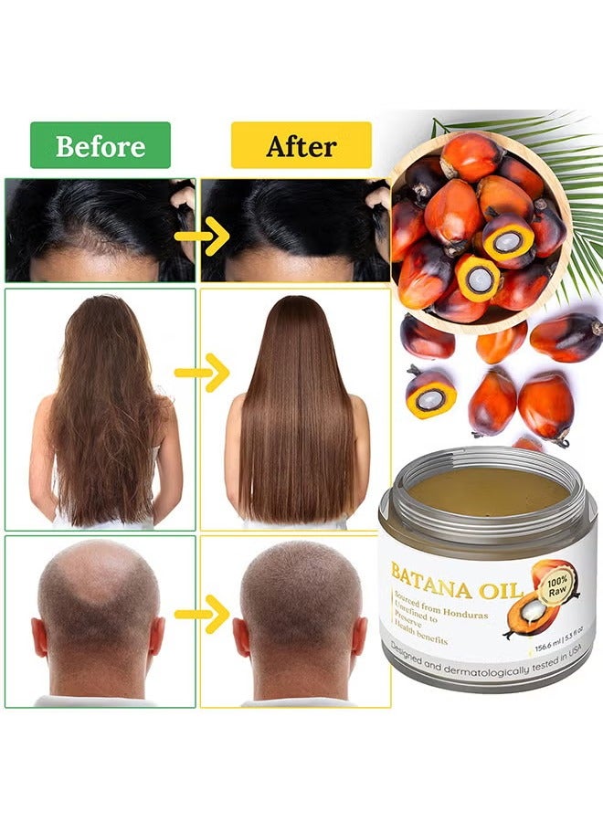 BabboSow Raw Batana Oil - 100% Natural And Organic Hair Growth Oil Solution For Men And Women, Raw, Unrefined, Enhances Thickness, Prevents Hair Loss - Image 4