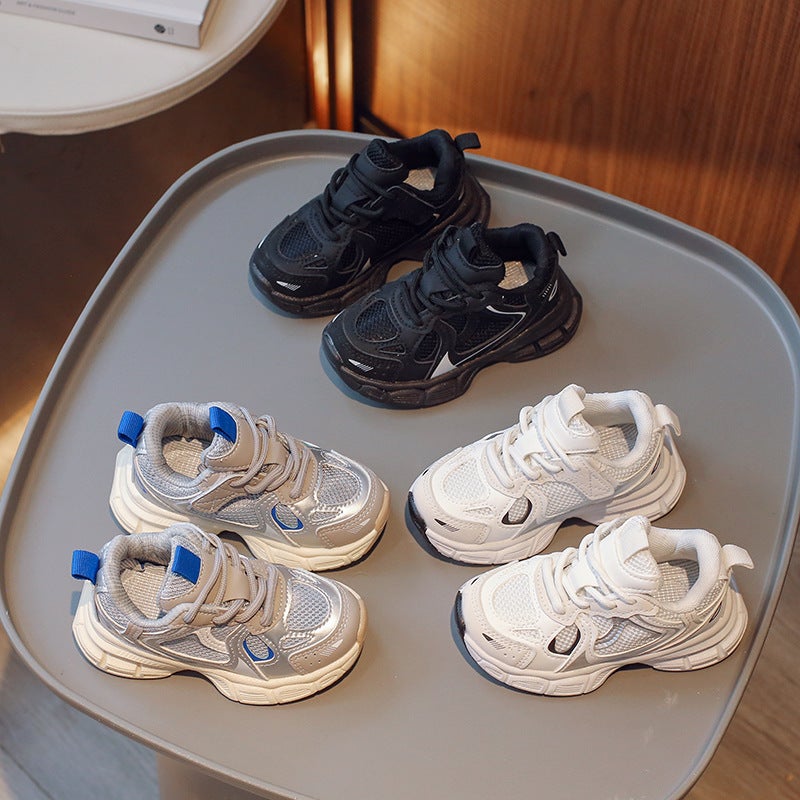 Mesh Sneakers Lightweight Flexible Sole Walking Shoes For Kids Indoor And Outdoor Activities - Image 3