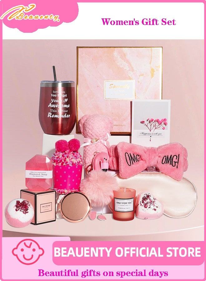 Beauenty 13PC Scented Candles & Bath Bombs Set,Gifts for Women for Birthday Mother's Day Women's Day,Bubble Bath Set Gifts for Women,Relaxing Spa Gift Set for Women - Image 1