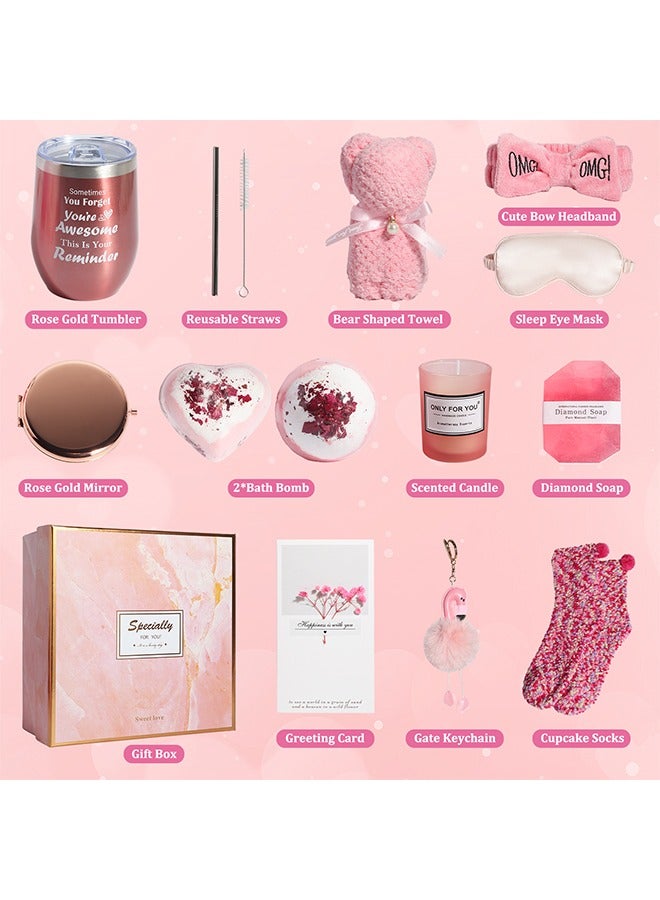 Beauenty 13PC Scented Candles & Bath Bombs Set,Gifts for Women for Birthday Mother's Day Women's Day,Bubble Bath Set Gifts for Women,Relaxing Spa Gift Set for Women - Image 2