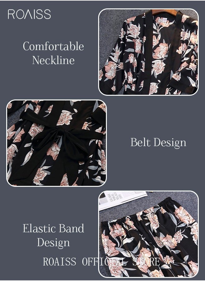 5-Pack Women's Pajama Sets Sling with Chest Pad Nightdress Sweet Sleepwear Home Wearing Clothes Suits Ladies Floral Printing Nightwear Lingerie Robe Underwear Shorts Summer Spring Black - pzsku/Z1AAE496E4153AE2563E8Z/45/_/1710754645/c7596739-782d-42a1-9203-9cc9b9c91654