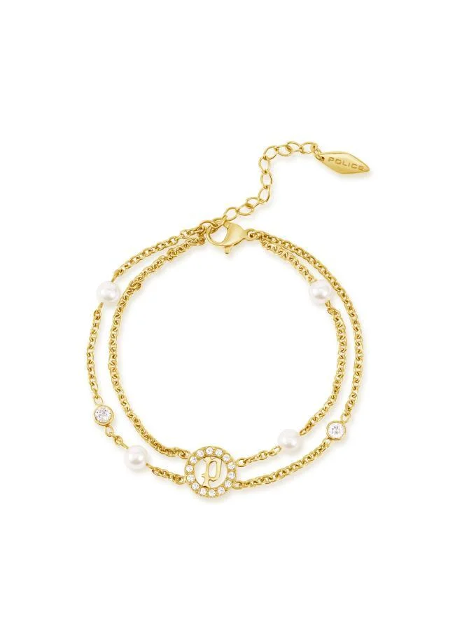 POLICE Element Pearl Crystals Chain Bracelet