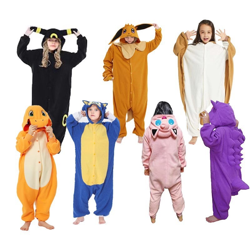 Children'S Bao Ke Meng Sonic Gengar Ghost Gengar Chubby Flying Squirrel Ham Cartoon One-Piece Pajamas Performance Costume Autumn - Image 2