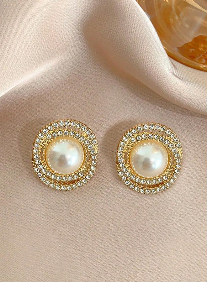 Take Two Set of 6 - Faux Pearl Embellished Earrings - Image 5