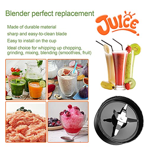 LVAINIT (Pack of 2) Cross Blade Blender Magic Bullet Replacement Parts Compatible with 250-watt Magic Bullet MB1101 Series Blender, Juicer and Mixer - Image 5