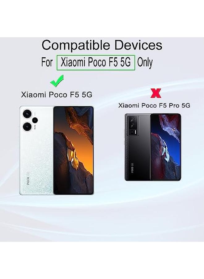 إيروريكس عبوة من 2 واقي شاشة لهاتف Xiaomi Poco F5 5G مقاس 6.67 بوصة (ليس لهاتف Xiaomi Poco F5 Pro 5G مقاس 6.67 بوصة)، زجاج مقسّى بدرجة صلابة 9H، مع قطعة واحدة من واقي عدسة الكاميرا، قطعة واحدة من غشاء ألياف الكربون الخلفي - Image 2