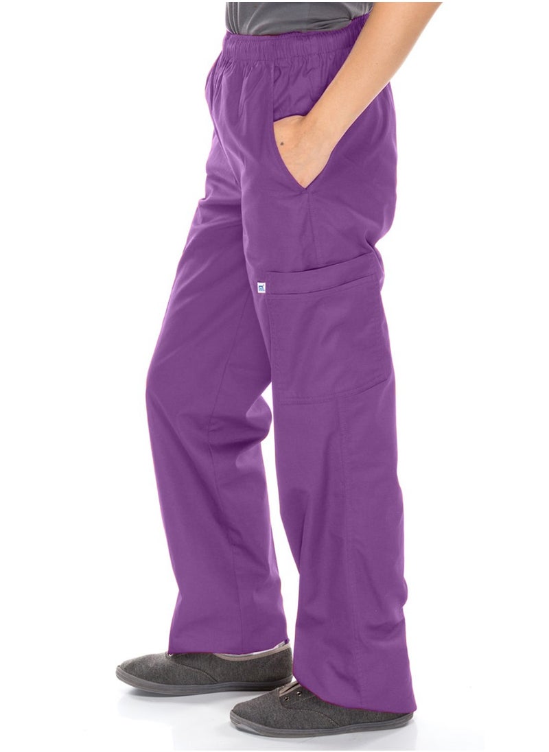 Meridian Meridian Lab Uniforms Tailored Fit Classic cargo Scrub Pants Sporty and Comfy Full Elastic Scrub Pant Full Elastic Waistband Jogger for Men and Women  - Image 1