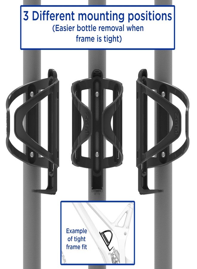 Zefal Pulse Universal Water Bottle Bike Cage (Multi-Position, Black) - Image 3