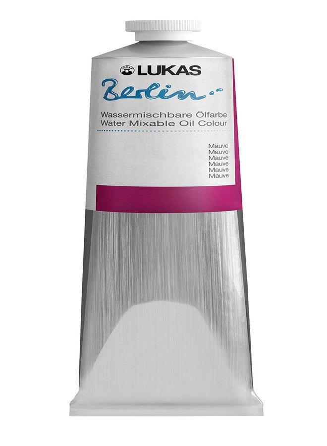 Lukas Berlin Pro Artists Water Mixable Oil Paint 200 ml Tube Mauve, Water Soluble, Lightfast Pigments, Quick Drying, Easy Clean-Up, Eco-Friendly, Professional Quality, 40 Color Range - Image 1