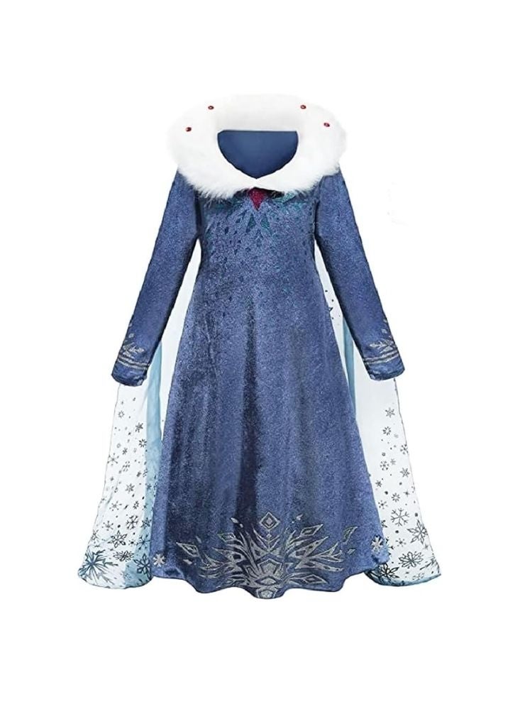 بريميم فستان الأميرة المجمدة الأزرق – مستوحى من شخصية إلسا الشهيرة - Image 1