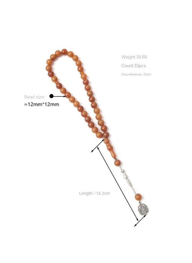 NIBEMINENT Prayer Beads Muslim Saudi Bracelet 33 12 Centimetre Beads  - Image 4
