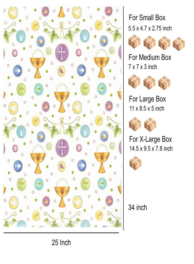 arkamii premium wrapping paper set of 4 sheets size 34 x 25 inch for Communion (18-9262) - Image 3