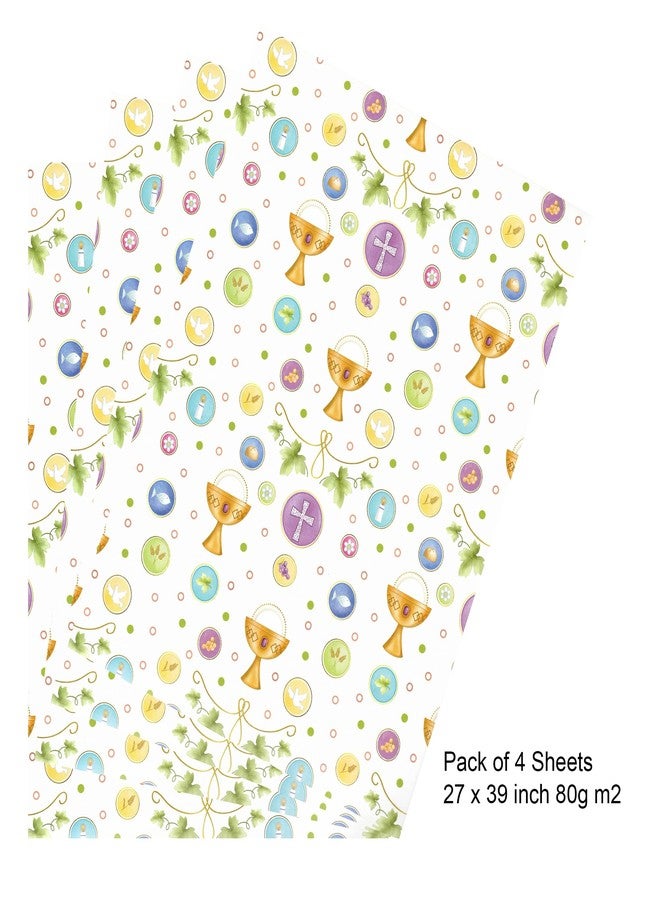 arkamii premium wrapping paper set of 4 sheets size 34 x 25 inch for Communion (18-9262) - Image 4