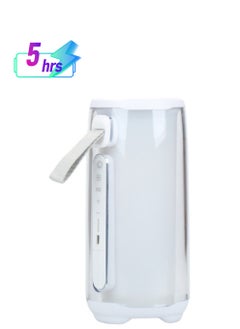 XLT Portable Wireless Speaker with 360 degrees Multicolor Lights for Sports Beach Travel -White  - Image 1