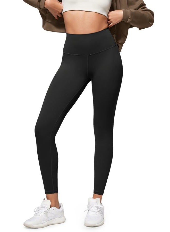 ODODOS ODCLOUD Buttery Soft Lounge Yoga Leggings for Women 7/8 Length 25" High Waist Yoga Pants, Black, Large - Image 1