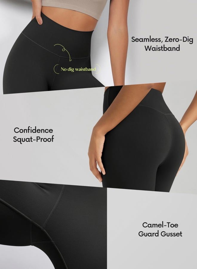 ODODOS ODCLOUD Buttery Soft Lounge Yoga Leggings for Women 7/8 Length 25" High Waist Yoga Pants, Black, Large - Image 5