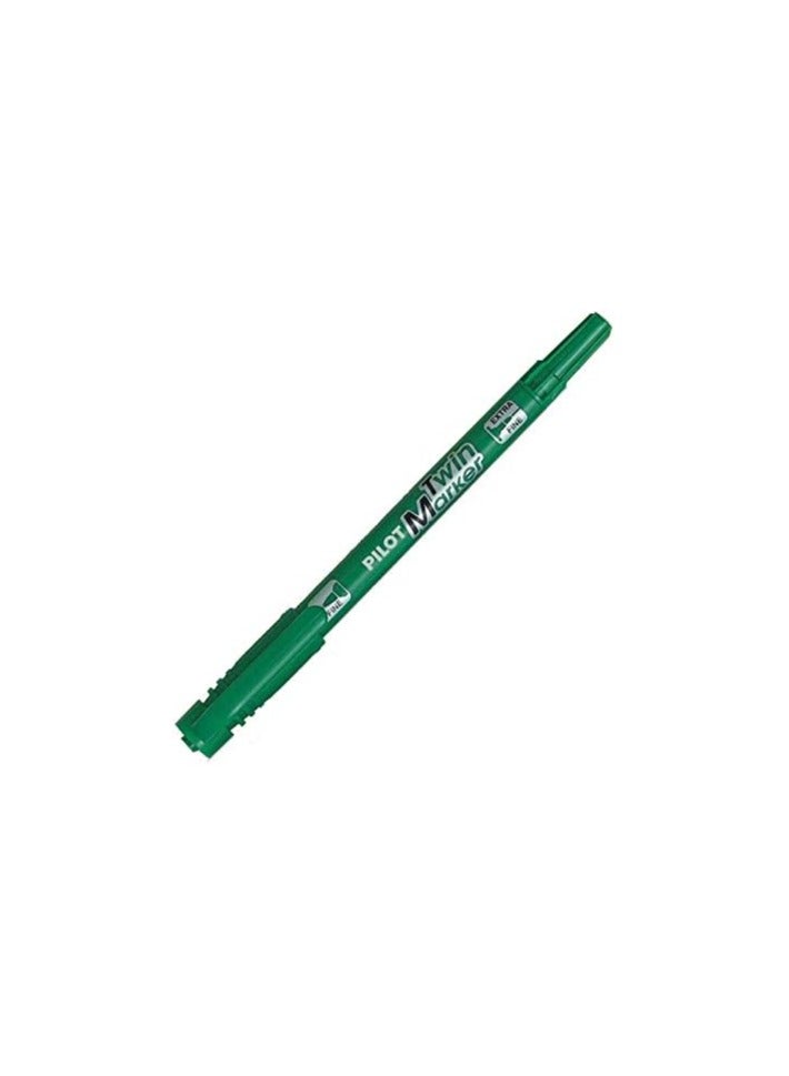 Pilot Twin Marker Green Pack of 12 Pieces - Image 1