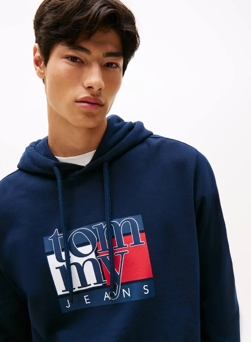 TOMMY JEANS Flag Logo Terry Hoody