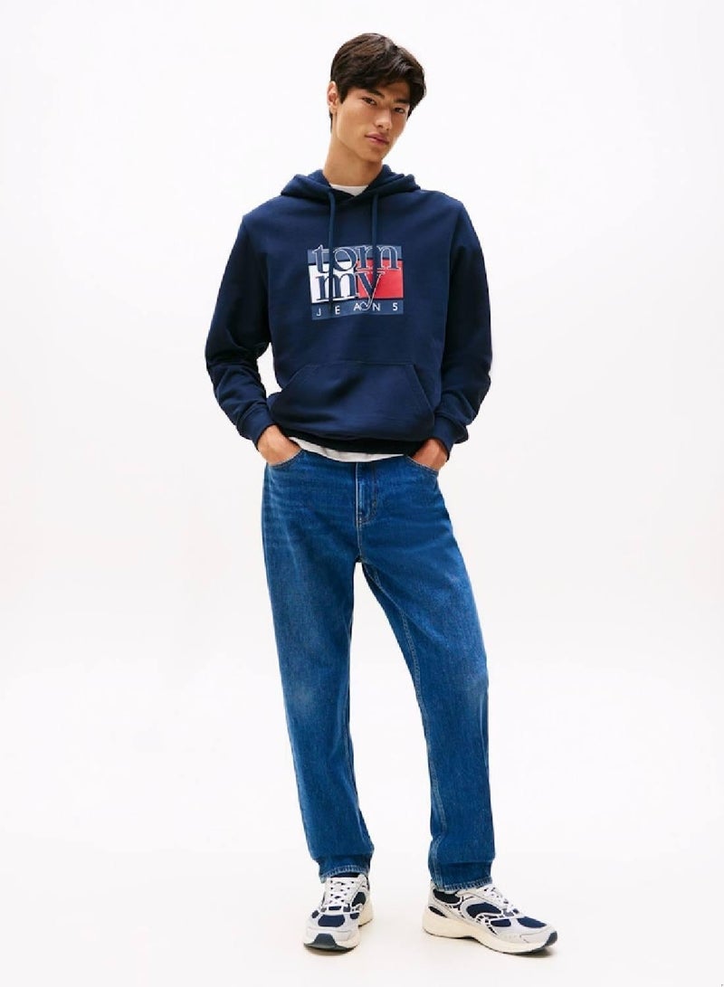 تومي جينز هودي بشعار العلم - Image 3