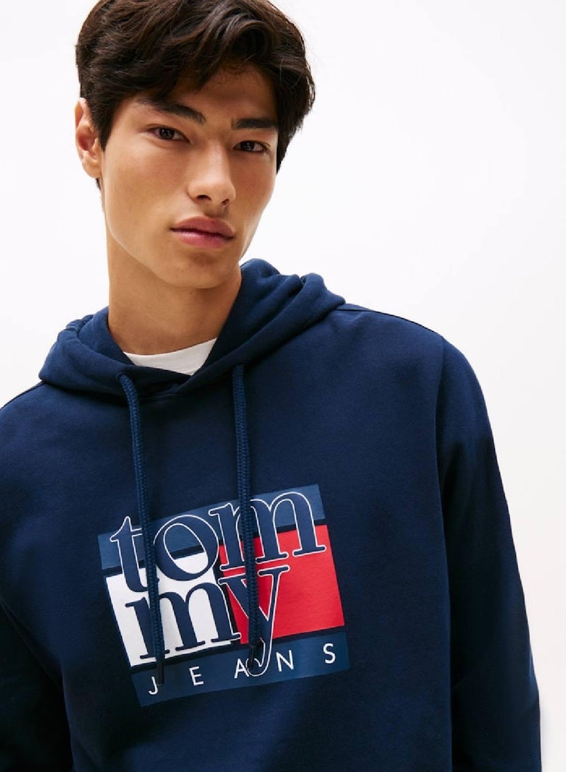 تومي جينز هودي بشعار العلم - Image 5