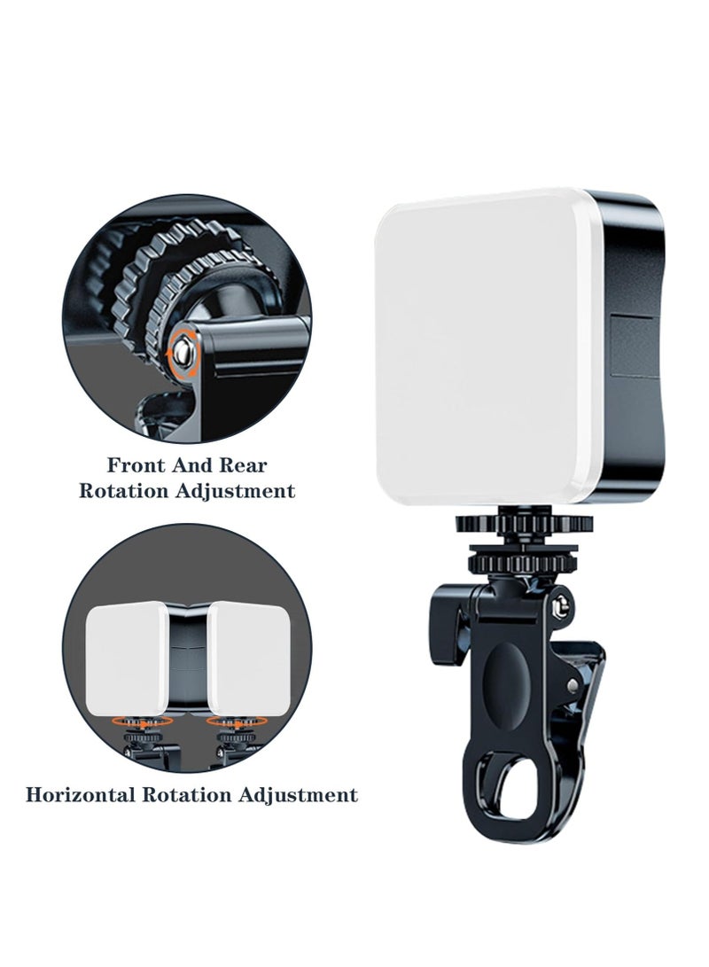 Rectangle Selfie Light with Tripod Stand, LED Light Phone Tripod Portable Phone Holder for iPhone Android Laptop Tablet Video Conference Lighting YouTube Makeup TIK Tok Live Stream  - Image 5