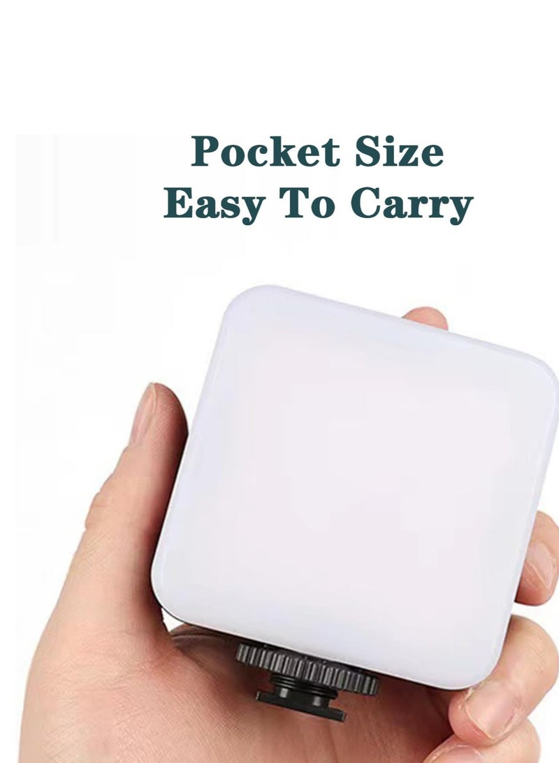 Rectangle Selfie Light with Tripod Stand, LED Light Phone Tripod Portable Phone Holder for iPhone Android Laptop Tablet Video Conference Lighting YouTube Makeup TIK Tok Live Stream  - Image 3