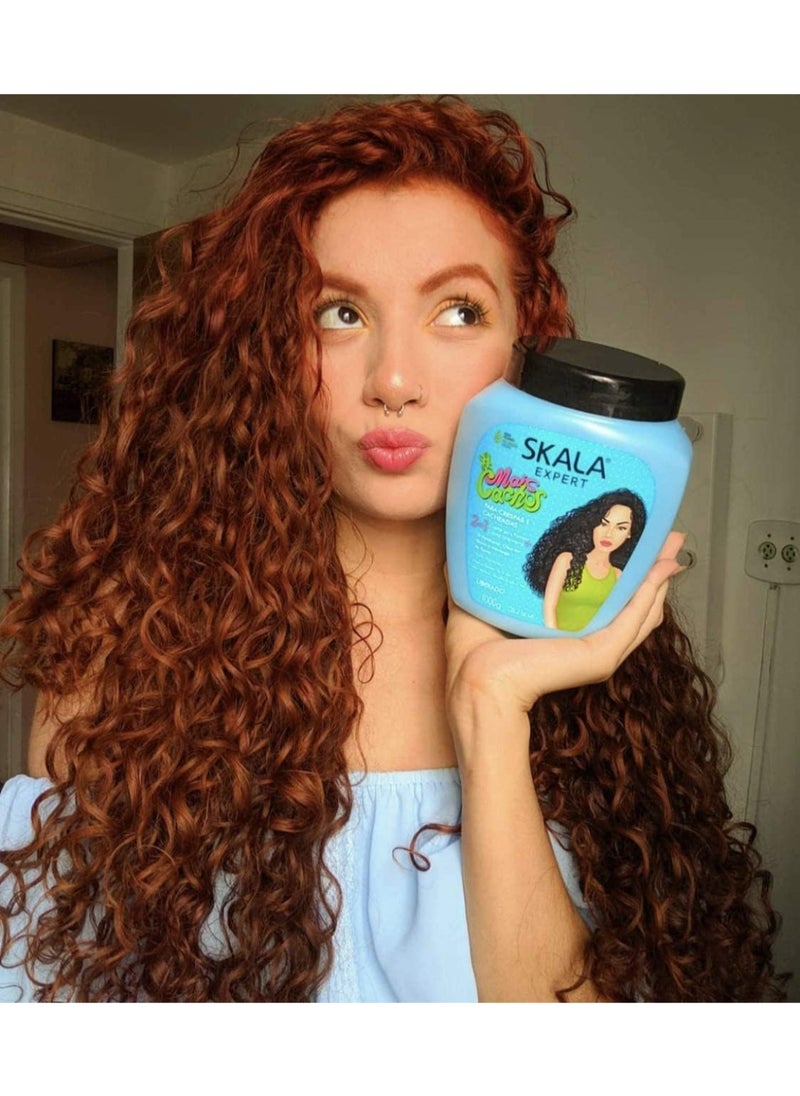 SKALA Expert Mais Cachos 2-in-1 Hair Cream And Conditioner I Strengthens And Moisturizes All Types of Curly Hair I 1000 grams  - Image 3