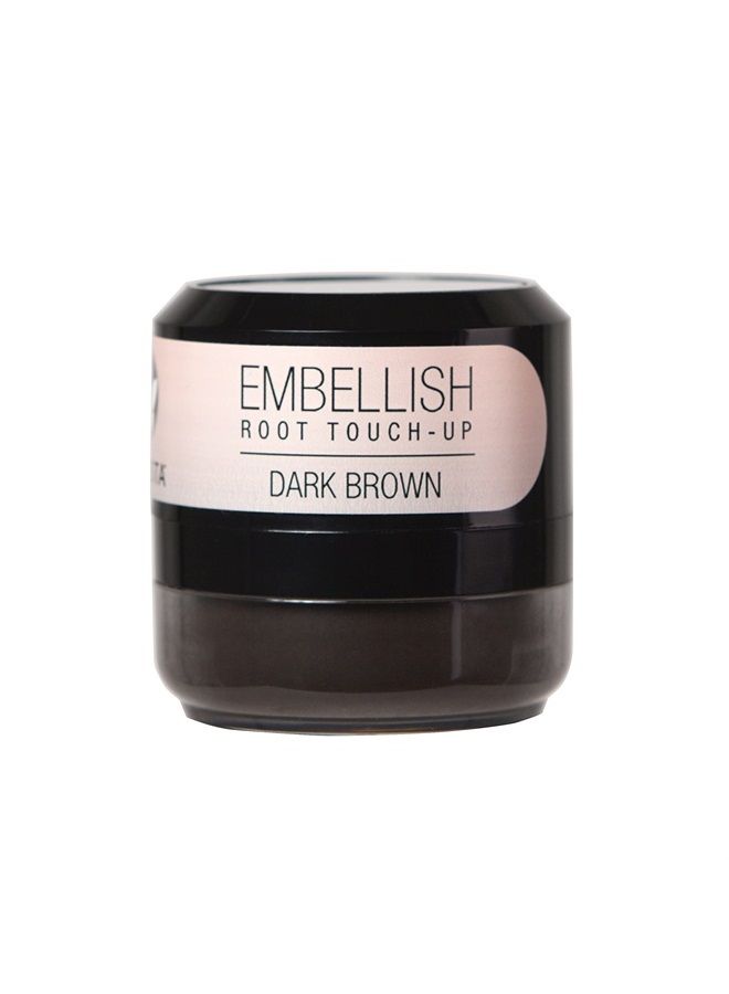 Calista Embellish Root Touch-Up, Dark Brown, Temporary Grey Cover and Root Concealer, 0.35 oz. - Image 1