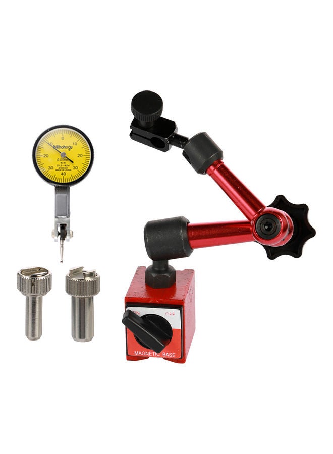 NIBEMINENT Shockproof Leverage Dial Indicator With Flexible Magnetic Base Holder Bracket Multicolour - Image 1