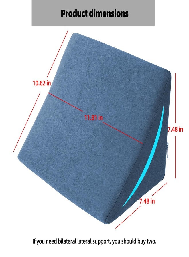 Fovege Lateral Support for Wheelchair, Lateral Arm Support, Back Supports Pads for Wheelchair Side Guards (Blue) - Image 5