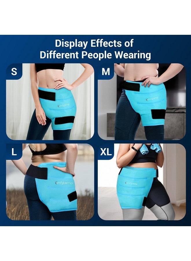 Comfytemp Large Hip Ice Pack Wrap for Sciatica, Hip Replacement, Fracture, Pain Relief, FSA HSA Eligible, Reusable Gel Ice Pack for Injuries, Cold Compression Physical Therapy Recovery Gifts (S) - Image 5