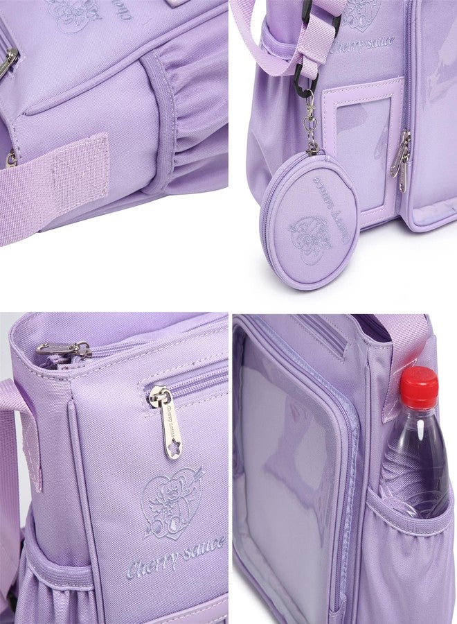 CHERRY SAUCE Ita Bag Kawaii Canvas Pin Display Purse Crossbody Shoulder Bag - Image 4