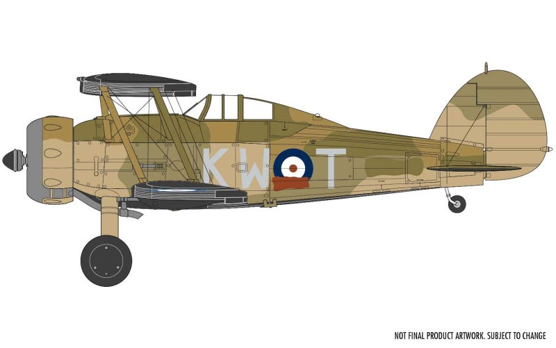 Airfix Gloster Gladiator MK I/MK II 1:72 WWII Military Aviation Plastic Model Kit - Image 2