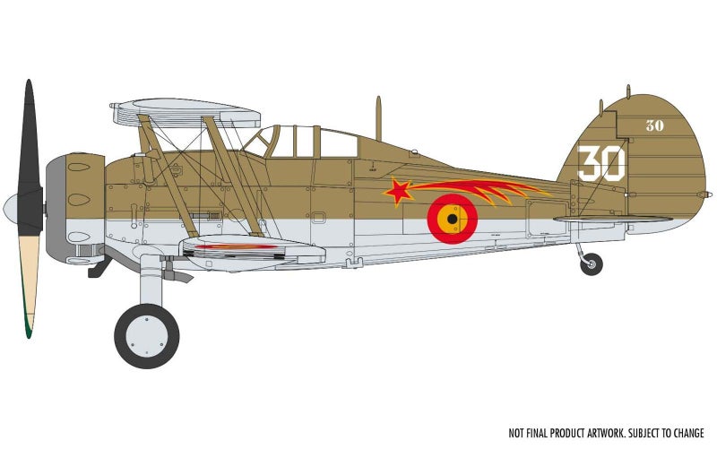 Airfix Gloster Gladiator MK I/MK II 1:72 WWII Military Aviation Plastic Model Kit - Image 3