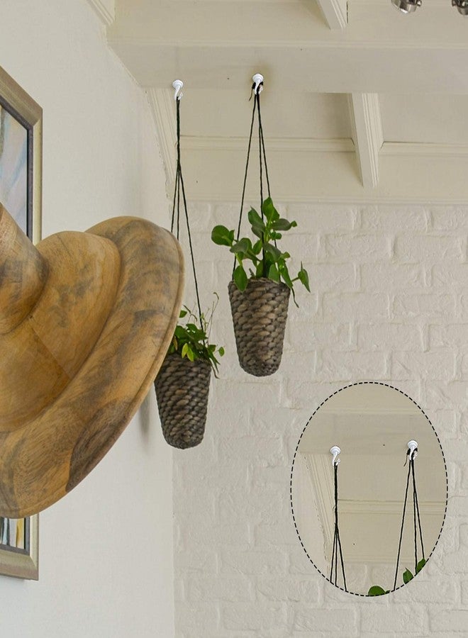 Ripeng 2 Pieces Swag Ceiling Hooks Wall Hook Heavy Duty Swag Hook Indoor Outdoor for Hanging Plants Chandelier (White) - Image 4