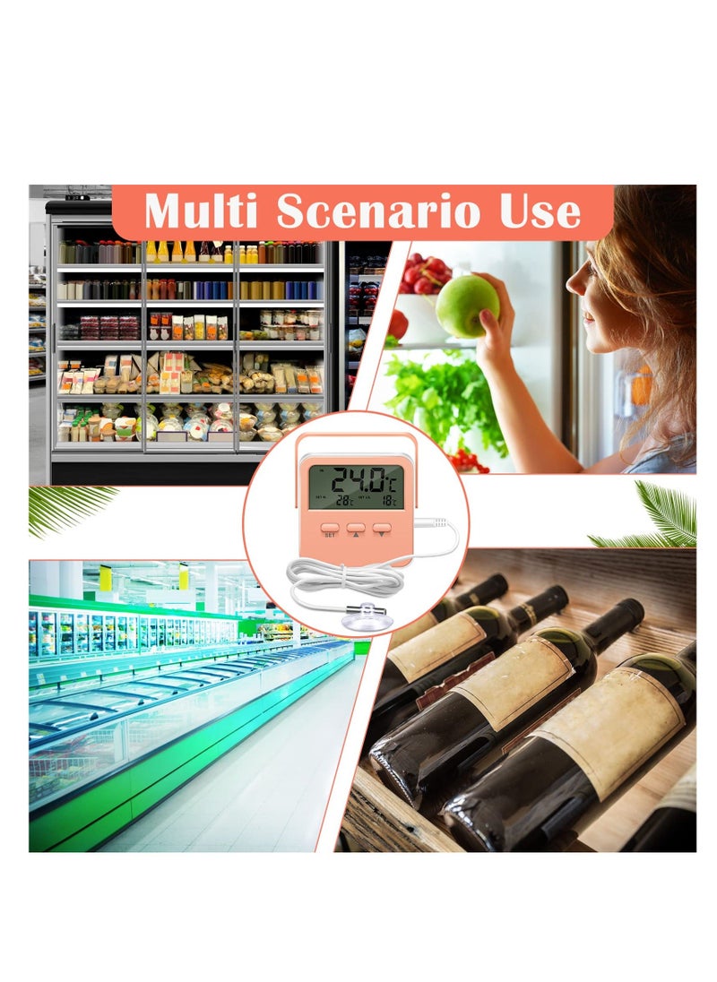 Y&D - Freezer Alarm Thermometer, LED Display Digital High and Low Temperature Alarm, Refrigerator Thermometer For Fridge Alert When Temperatures Drop - Image 1