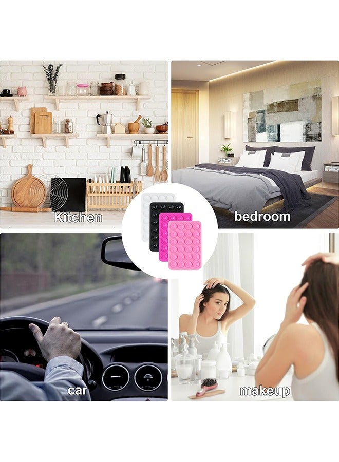 HY 12 Pcs Silicone Suction Phone Case Mount,Non Slip Suction Cup Phone Mount,Hands-Free Sticky Cell Phone Grip for Selfies and Videos,Silicon Adhesive Phone Stand Sticky for Cell Phone  - Image 5