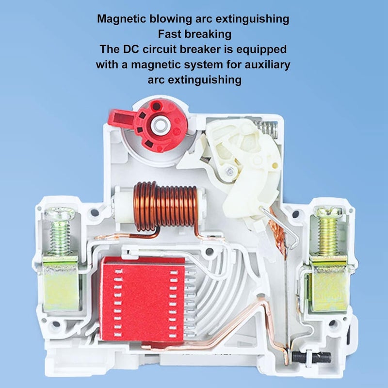 2P 25A 500V DC قاطع دائرة PV للحماية من الزيادة في التحميل نظام مغناطيسي بناء معياري - Image 4