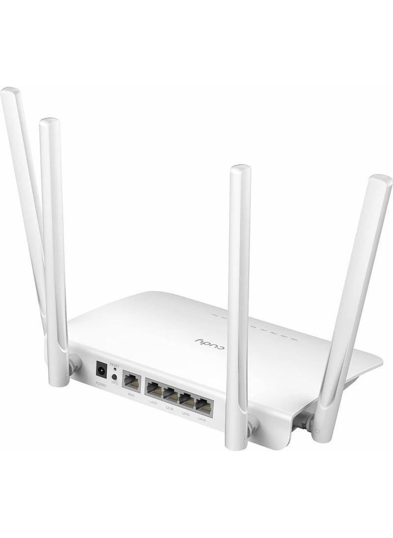 cudy - AC1200 Gigabit Smart WiFi Router, 5GHz Dual Band Wireless Internet Router, 1200Mbps LAN, 5 dBi Antenna for Long Range, VPN, Guest WiFi and AP Mode, WR1300 - Image 1