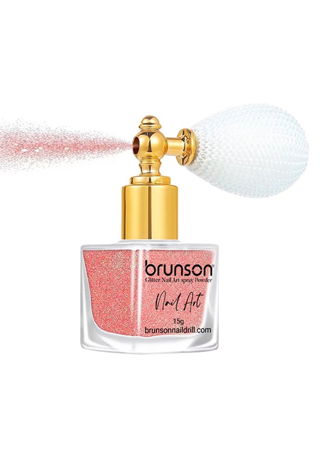 برونسون Highlighter Powder Spray 15g Nail Art Glitter Craft Design Cosmetic Grade Face Body Glitter Spray Shimmer High Gloss Diamond Highlight Magic Powder Makeup Sparkle Glitter Hairspray Accessories - Image 1