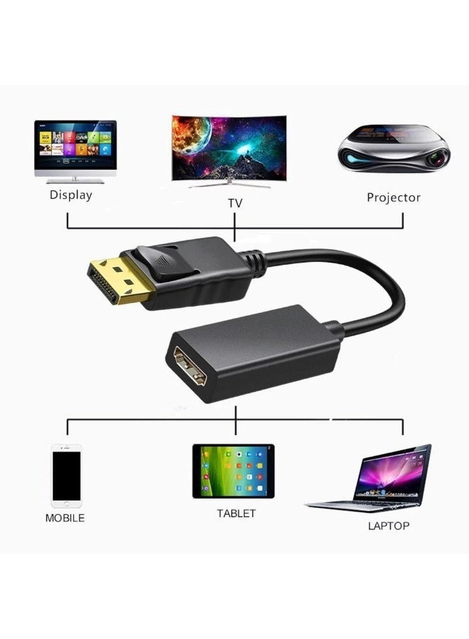 Bukela Adaptador DisplayPort Macho a HDMI Hembra, Adaptador DP a HDMI, Convertidor DisplayPort a HDMI, Adaptador de DisplayPort a HDMI, Conversor DP a HDMI, 1080P 4K, hasta hasta 1920 x 1080 - Image 5