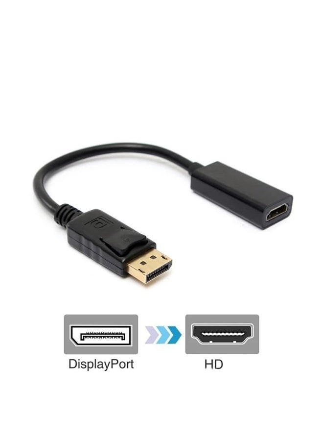 Bukela Adaptador DisplayPort Macho a HDMI Hembra, Adaptador DP a HDMI, Convertidor DisplayPort a HDMI, Adaptador de DisplayPort a HDMI, Conversor DP a HDMI, 1080P 4K, hasta hasta 1920 x 1080 - Image 3