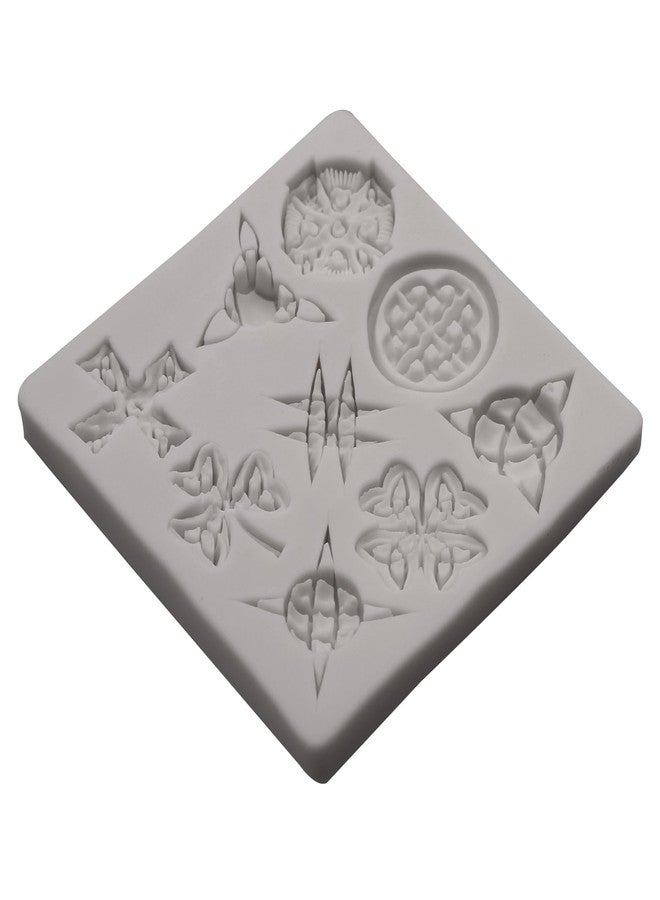 Xcake Lcook Geometric Fondant Molds Celtic Knot Silicone Mold for Cake Decoration Chocolate Candy Cupcake Topper Sugar Gum Paste Polymer Clay Jewelry Craft Making - Image 5
